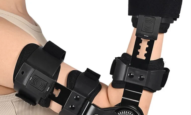 ROM Hinged Elbow Brace – Adjustable Arm Immobilizer with Shoulder Sling for Stroke Recovery, Post-Surgery & Orthopedic Rehab | Stroke Lyfe™ Kinetic Series