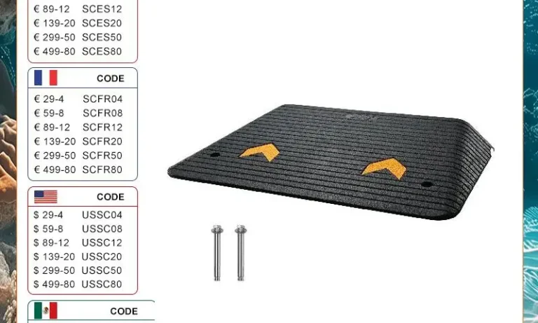 VEVOR Multi-Size Curb Ramp – Portable Rubber Threshold Ramp for Stroke Recovery, Wheelchair Access & Vehicle Mobility | Stroke Lyfe™ Mobility Series
