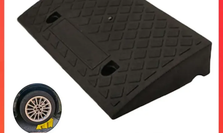 Driveway Curb Ramps Pressure Resistant PVC Curb Ramp With Grain Curb Ramp Fit Motorhome Truck Shed Ramps Pets & Wheelchair