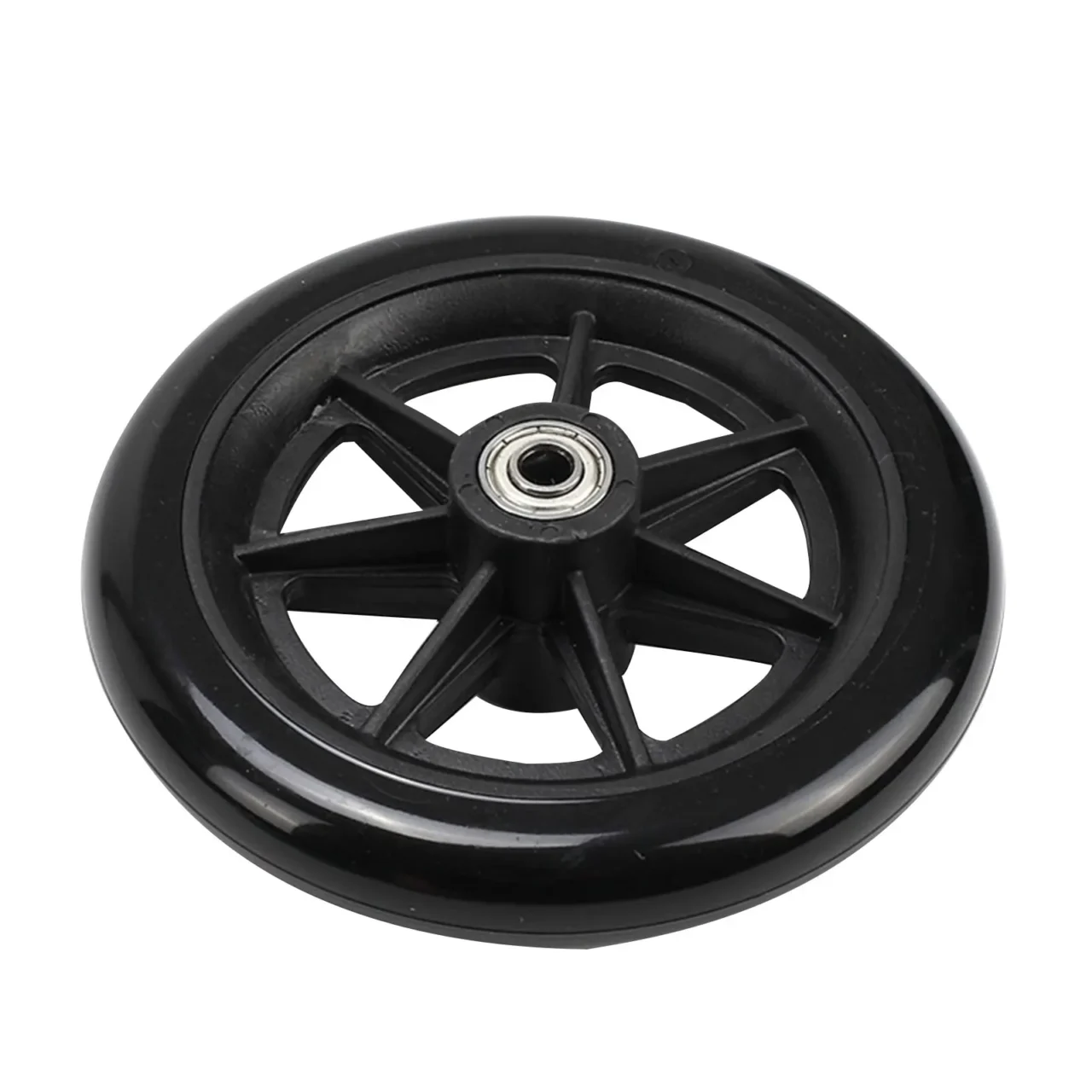 6/8 Inch Heavy Duty Wheelchair Front Castor Wheels Flexible Solid Tire Wheel