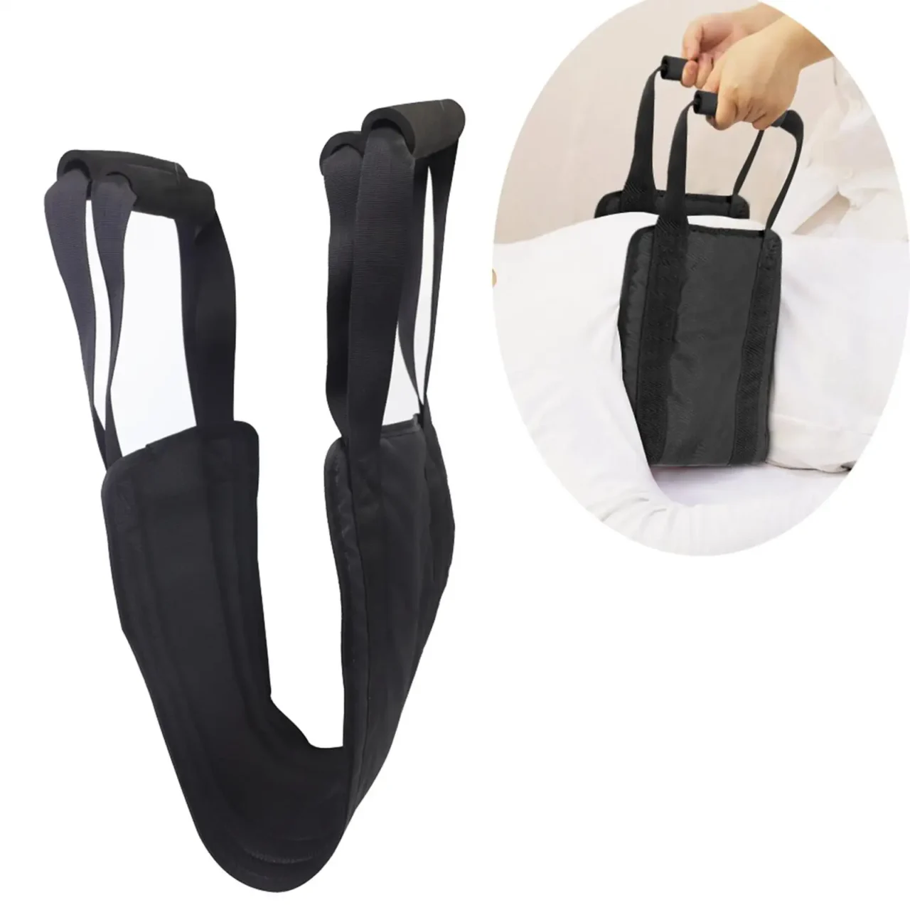 Patient Lifting Sling with Handle Mobility Aids Equipment Patient Turning Device Transfer Assist Belt Lift Belt for Elderly - Image 5