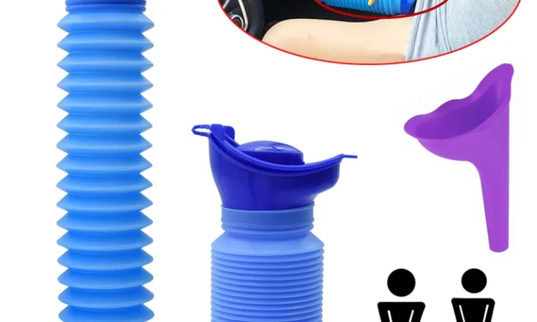 750ML Foldable Travel Urinal – Portable Emergency Toilet for Stroke Recovery, Camping & Mobility Support | Stroke Lyfe™ Mobility Series