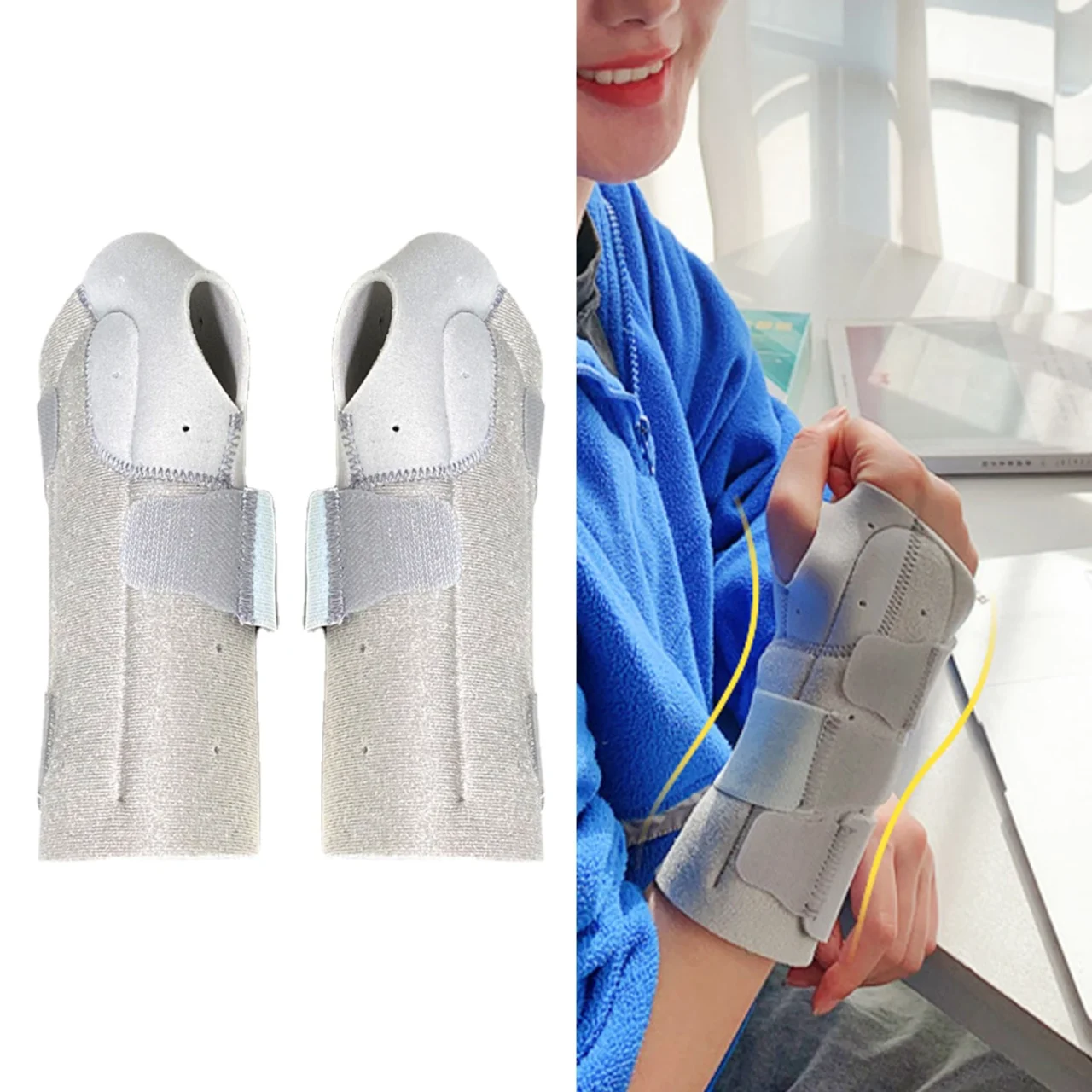 Wrist Support Brace Wrist Tendon Support Hand And Wrist Support And Splints For Forearm Or Wrist Tendonitis Left Hand / Right