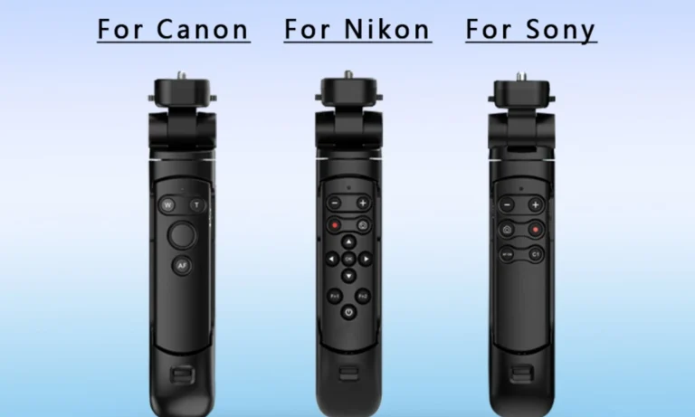 Wireless Bluetooth Mini Grip Tripod Remote Control for Sony FX3 A7RV A7IV ZV-E10; Canon R7 R10 R6II Nikon Z6II Z7II Z30 Cameras;
