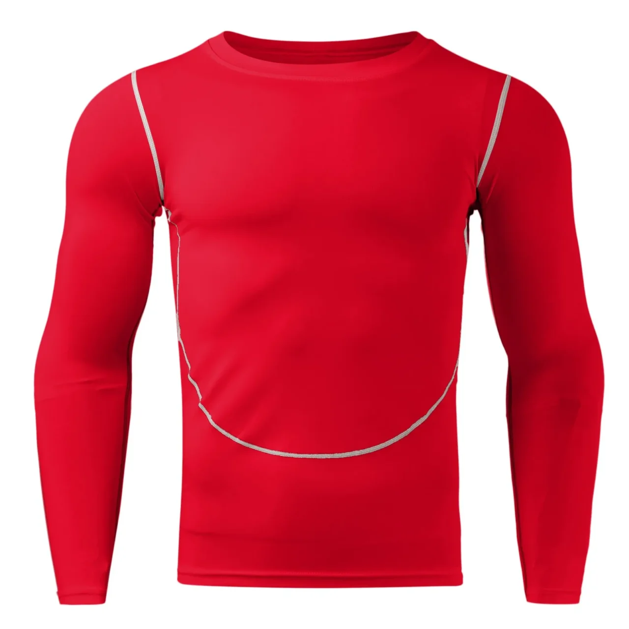 Mens Fitness Long Sleeve Running Sports T Shirt Men Thermal Muscle Athletic Gym Compression Clothes - Image 2
