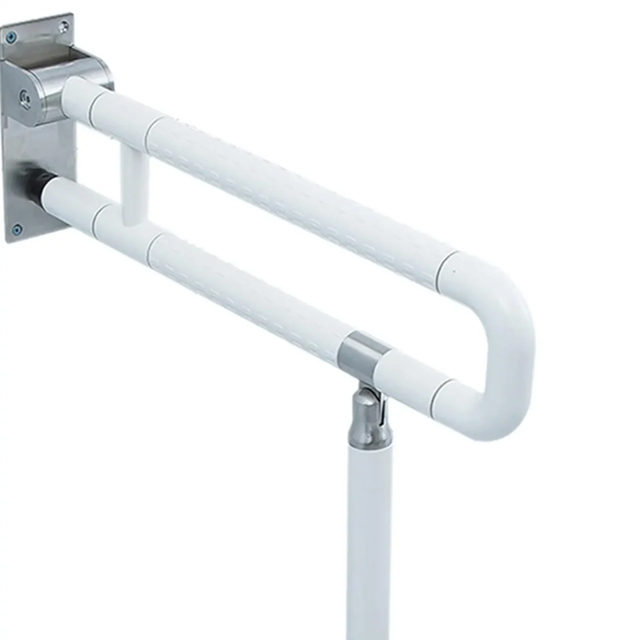 Foldable Handicap Grab Bars – Wall-Mounted Toilet Rails with Shower Handle for Stroke Recovery, Elderly Safety & Bathroom Support | Stroke Lyfe™ Mobility Series - Image 6