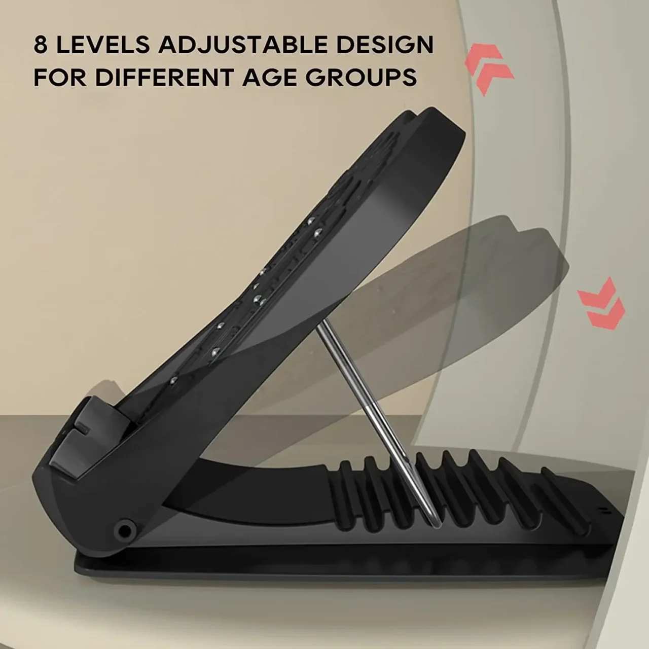 8 Levels Adjustable Slant Board Portable Calf Stretcher Squats Foot Massager Wedge Incline Boards for Home Office Fitness Gym - Image 2