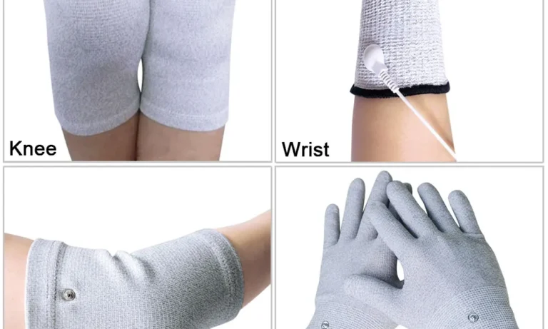 EMS Massager Gloves for Tens Machine Acupuncture Therapy Massager Meridian Physiotherapy Massager Accessories Electrodes Pads