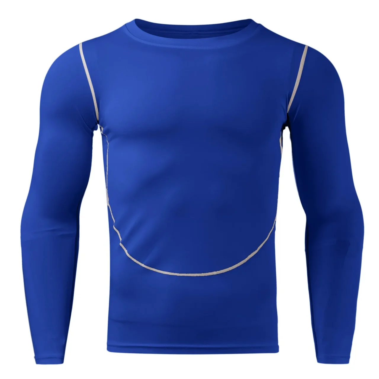Mens Fitness Long Sleeve Running Sports T Shirt Men Thermal Muscle Athletic Gym Compression Clothes - Image 5